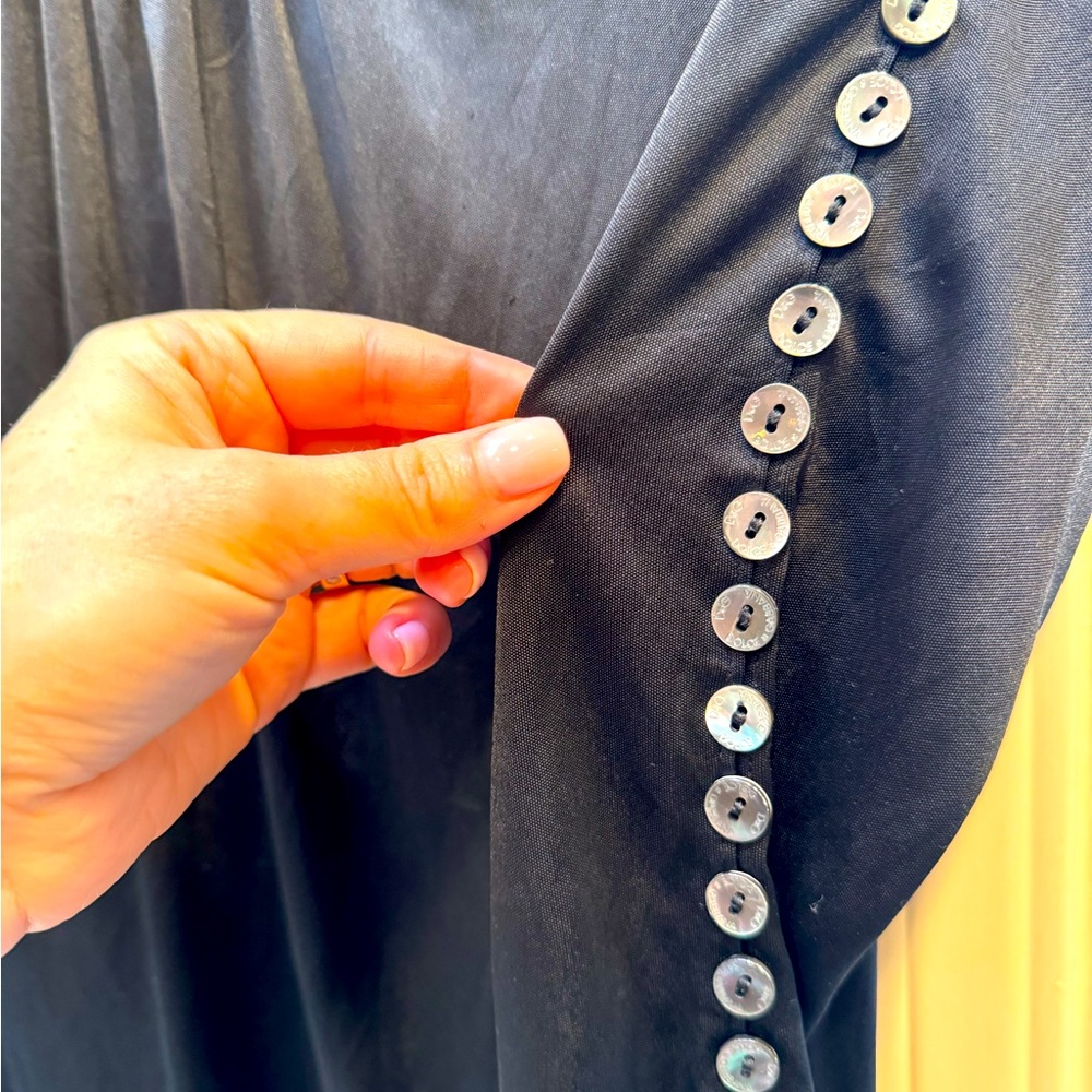 D&G hooded satin silk top